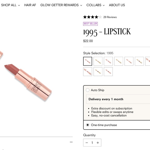 Gerard Cosmetics "1995" lipstick - Picture 7 of 7